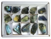 Box Labradorite pieces polished front (15 pieces)