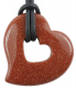 Anhnger Herz in Herz Goldfluss (LOT62)