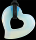 Anhnger Herz in Herz Opalith (Opalglas) (LOT63)