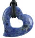 Pendant heart in heart Sodalite (LOT69)