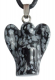 Pendentif Ange 20 mm Obsidienne Mouchete (LOT23)