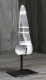 Lemurischer Quarz (Bergkristall) Nr. 11 auf Metallstnder