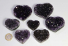 Amethyst Herzen klein Set Nr. 7