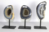 Set Achat-Geoden Nr. 130 auf Metallständer