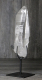 Lemurischer Quarz (Bergkristall) Nr. 34 auf Metallst�nder