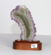 Amethystrose auf Holzsockel Nr. 73