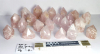 Rosenquarz Spitzen poliert Set Nr. 5 B-Qualit�t