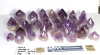 Amethyst Spitzen poliert mit Standfl�che Set Nr. 3 B-Qualit�t