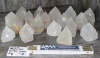 Rock Crystal points polished with base Lot No.  B-Quality