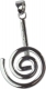 Anhnger Donuthalter Spirale fr 40 mm Donuts versilbert