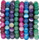 Bracelet Ball 8 mm Agate colored