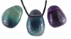 Pendant tumbled stone Rainbow-Fluorite