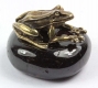 Lucky Charm Frog, brass