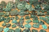 Malachite partiellemente poli 50 - 500 g