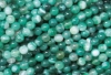 Loose strand colored Agate ball 8 mm green, 10 pieces