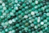 Rang de Agate bariole (color) boule 8 mm vert, 10 pices