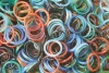 Agate Rings 3 mm, different colors mixed